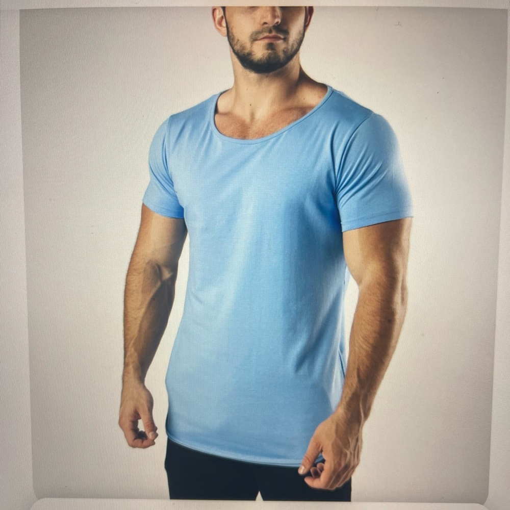 Mens alphalete essential lifestyle scoop tee